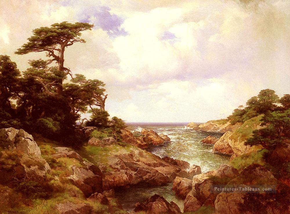 Côte de Monterey paysage Rivière Thomas Moran Peintures à l'huile